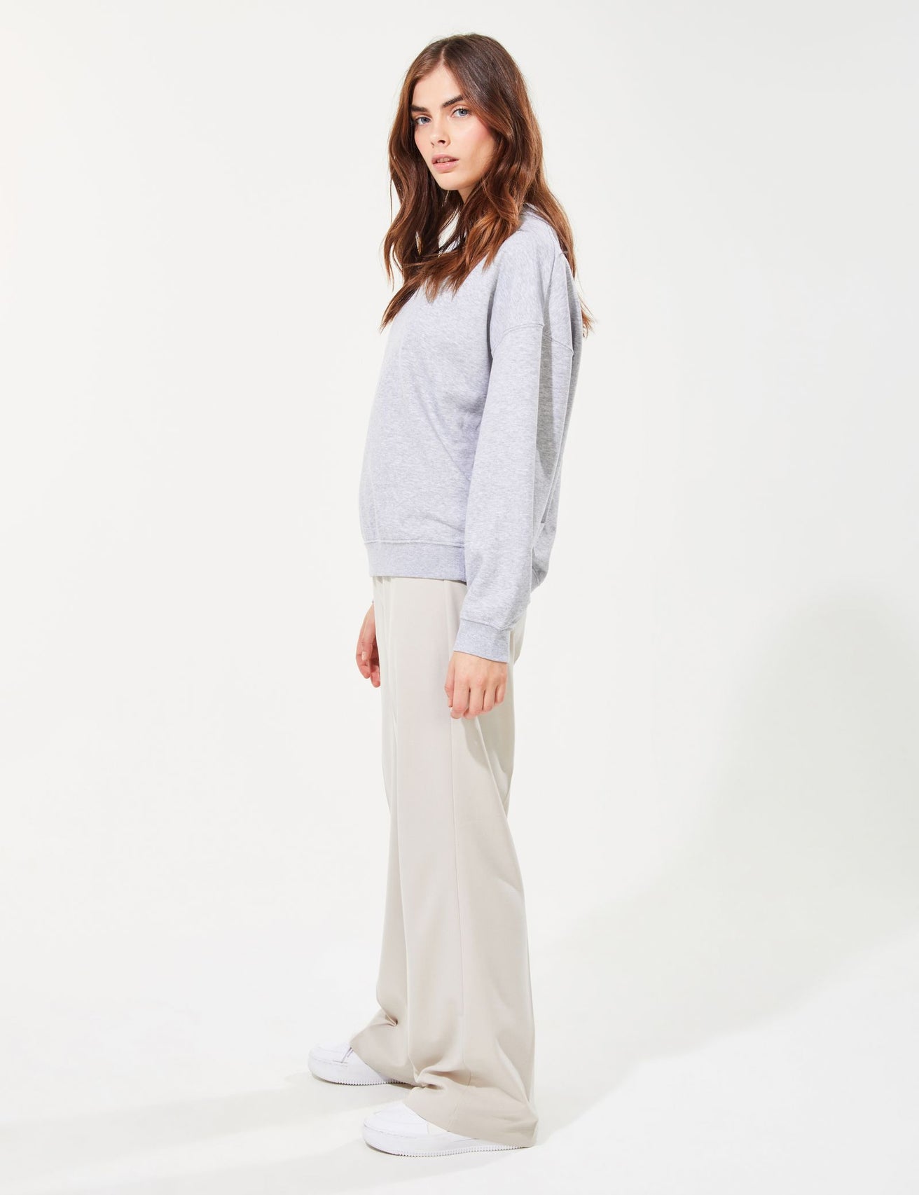 Pantalon palazzo beige - Image 3