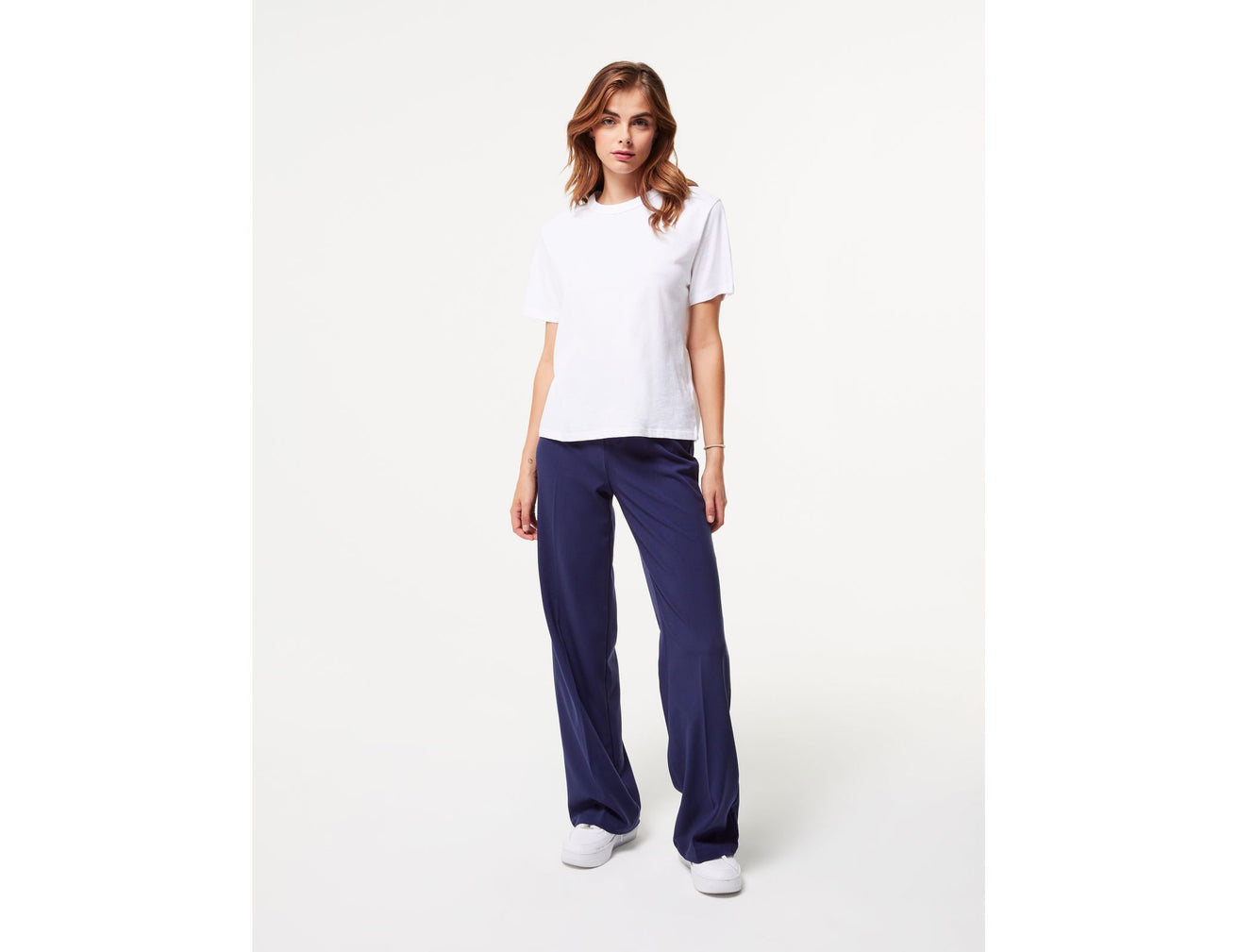 Pantalon palazzo bleu marine - Image 1