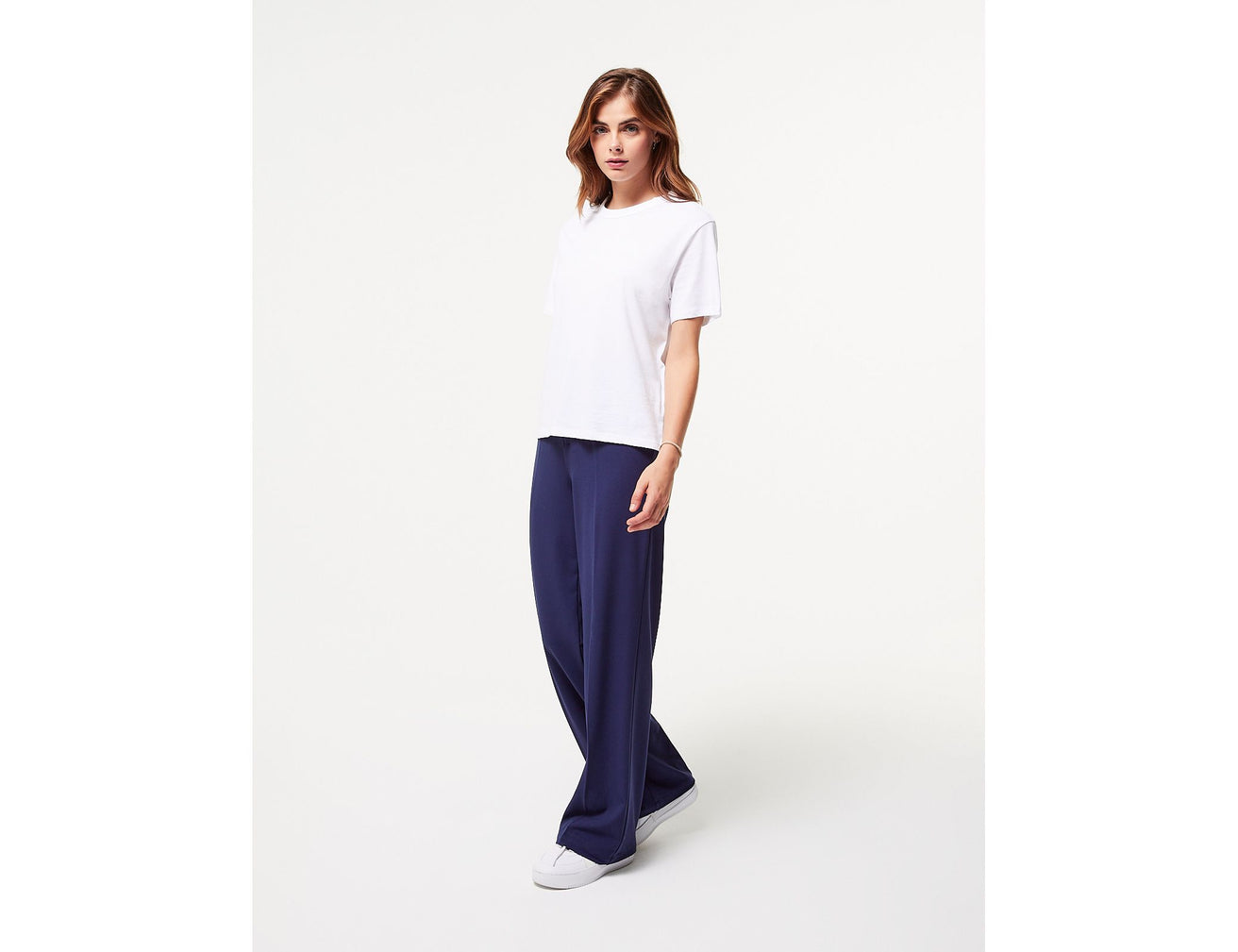 Pantalon palazzo bleu marine - Image 4