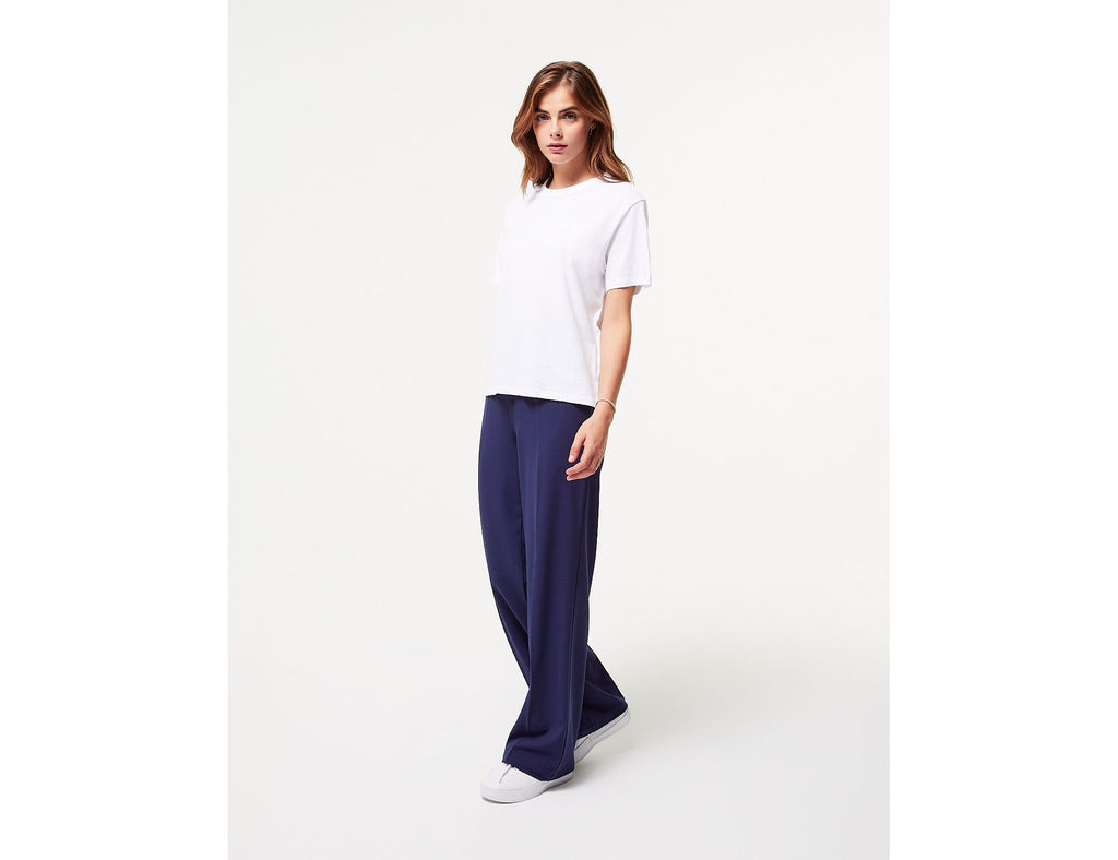 Pantalon palazzo bleu marine