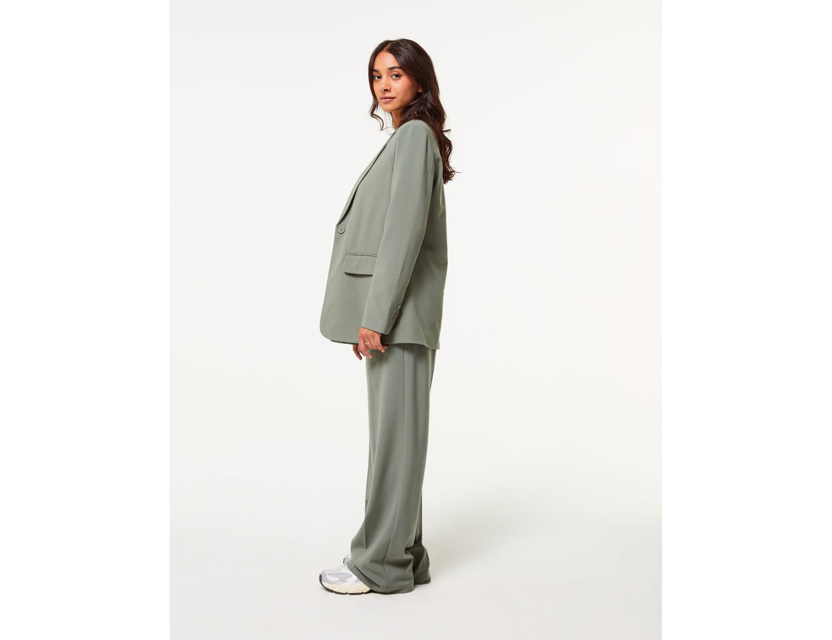 Pantalon palazzo vert kaki