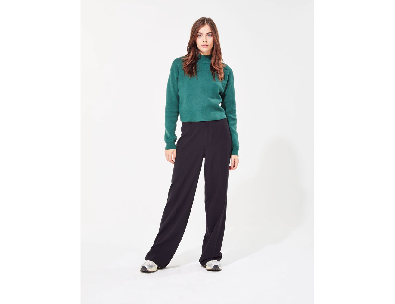 Pantalon palazzo noir - Image 1