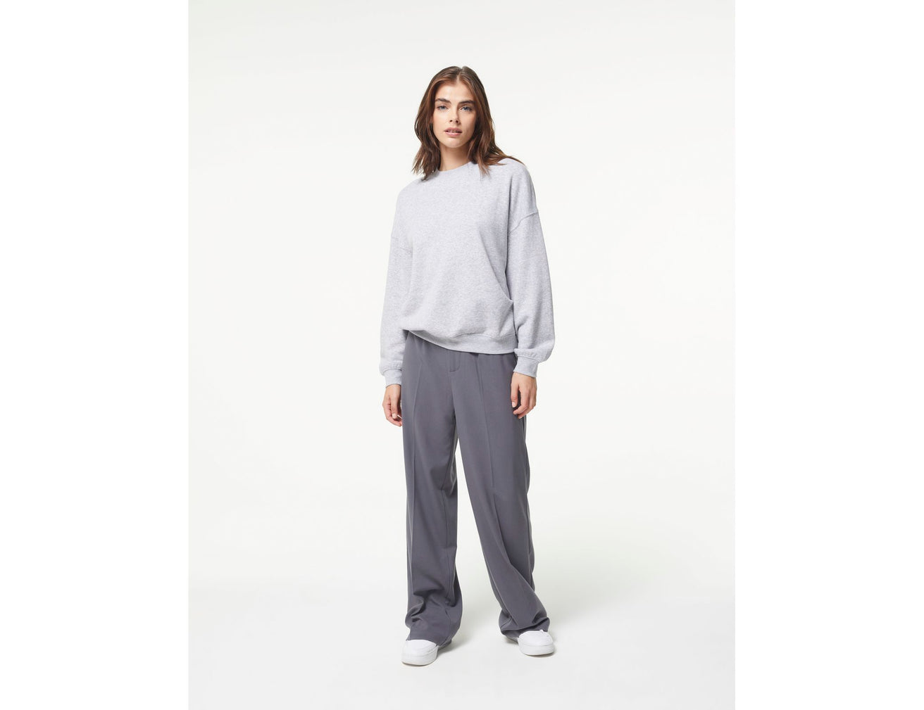 Pantalon palazzo gris foncé - Image 1