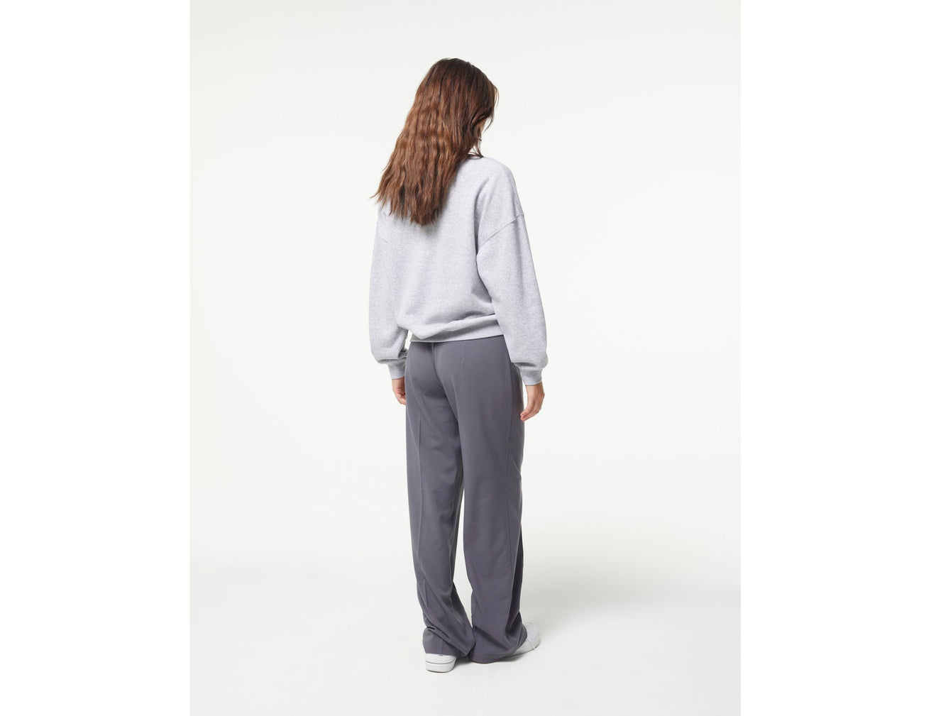 Pantalon palazzo gris foncé - Image 2