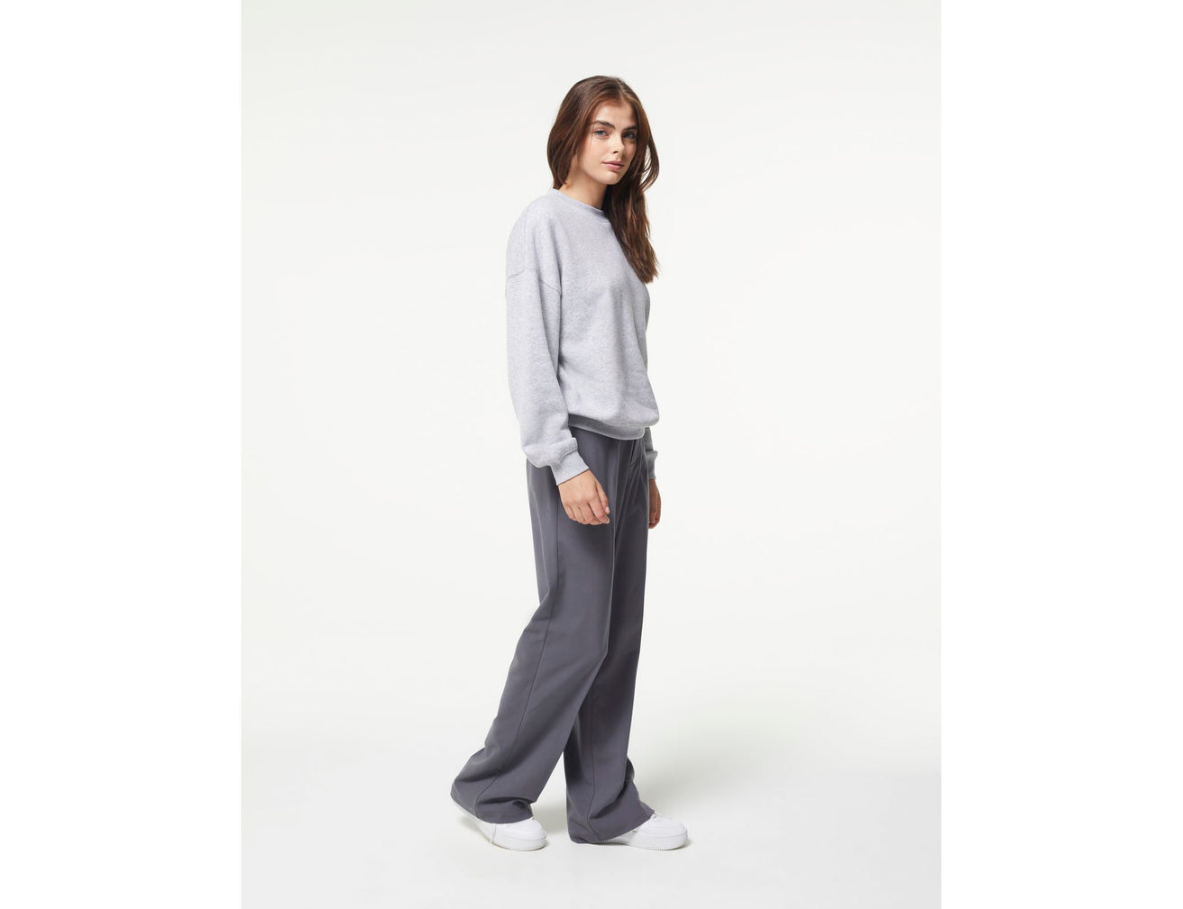 Pantalon palazzo gris foncé - Image 4