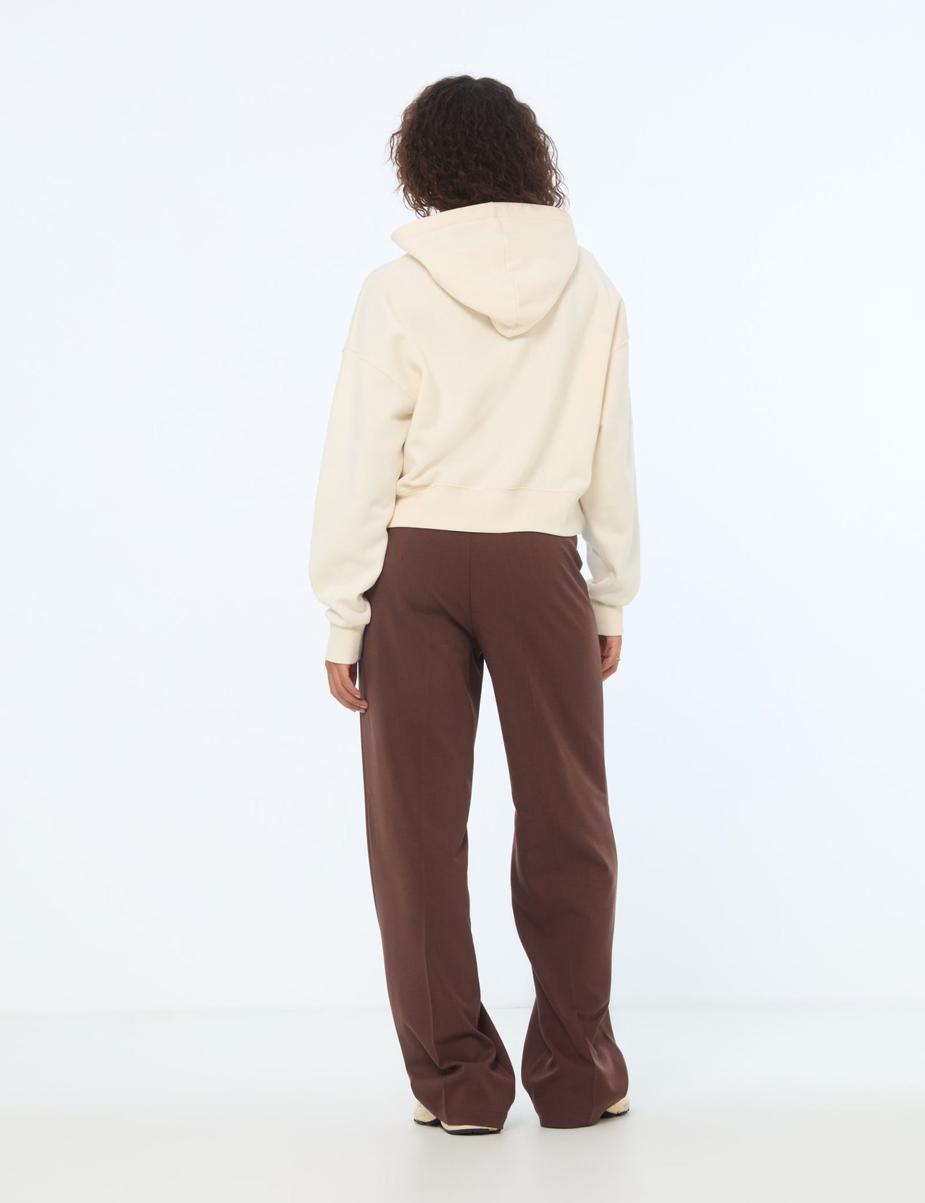 Pantalon palazzo marron foncé - Image 2