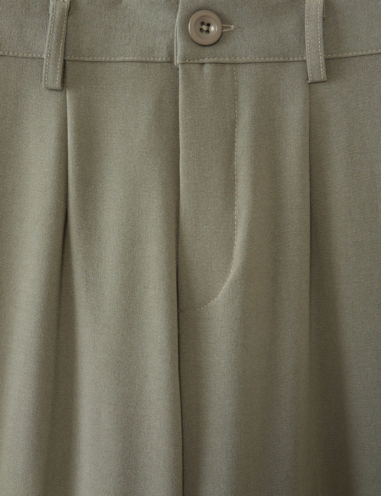 Pantalon ample palazzo kaki foncé - Image 2