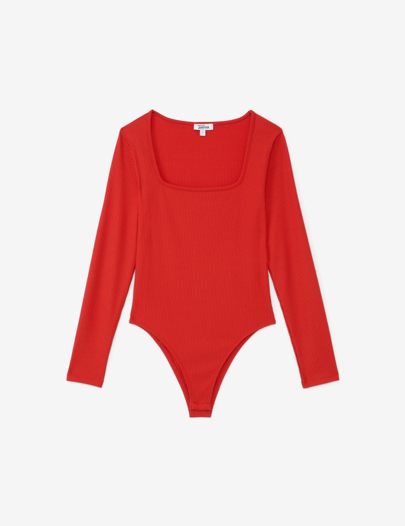 Body en maille rouge vif - Image 1