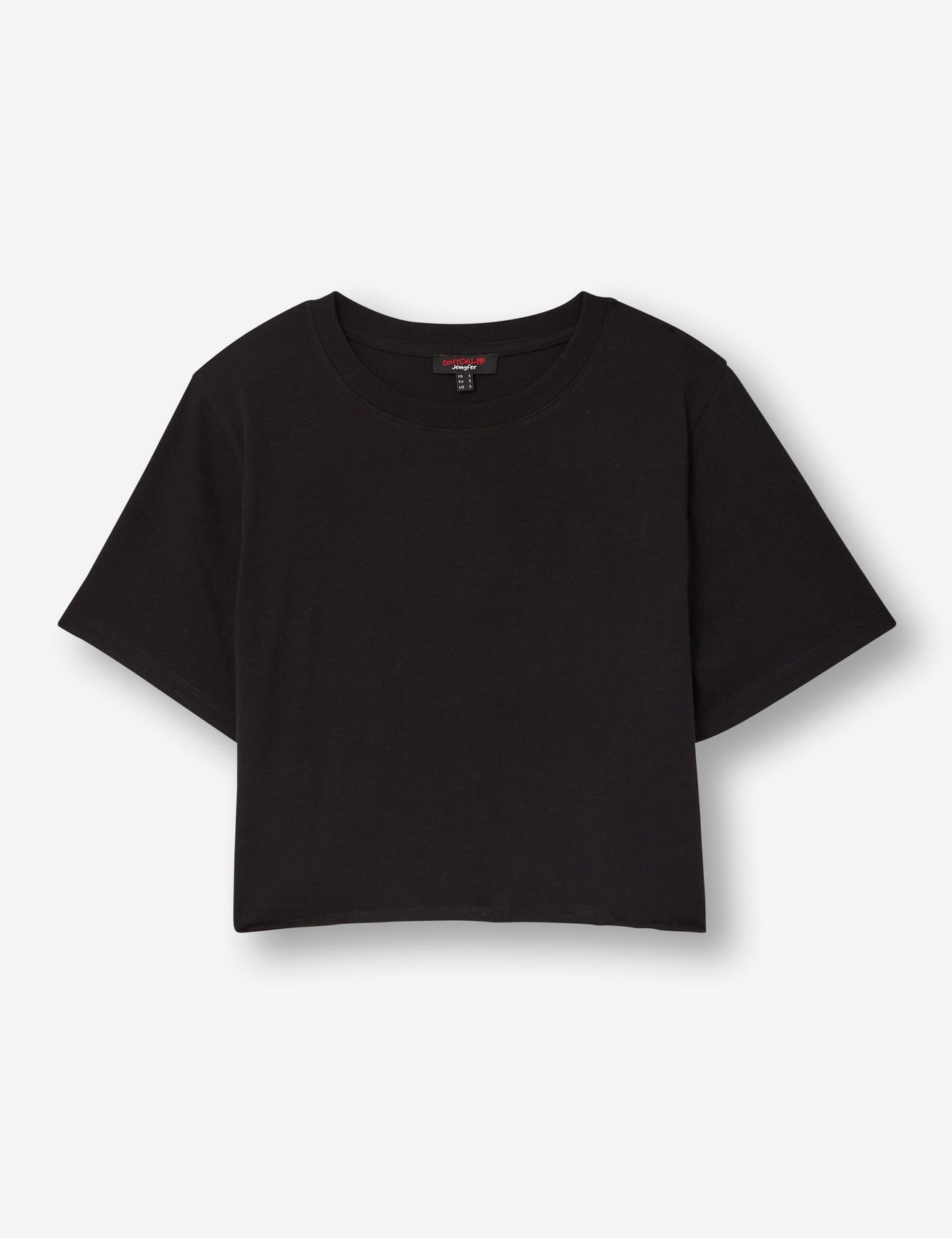 T-shirt court oversize noir - Image 1