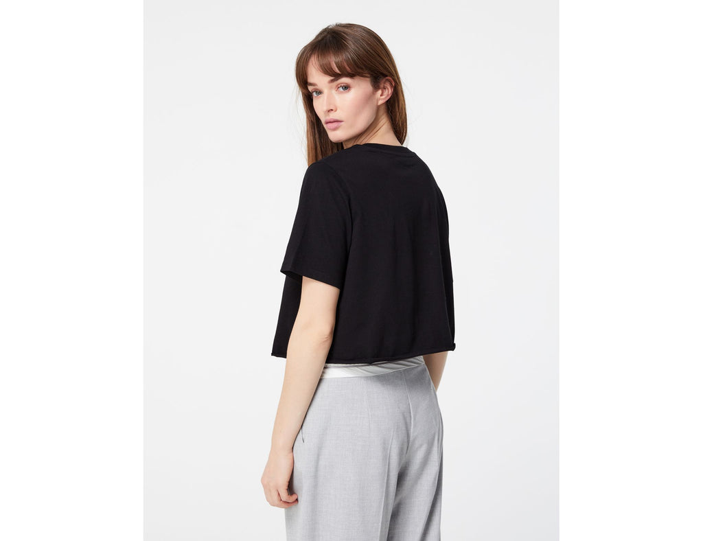 T-shirt court oversize noir