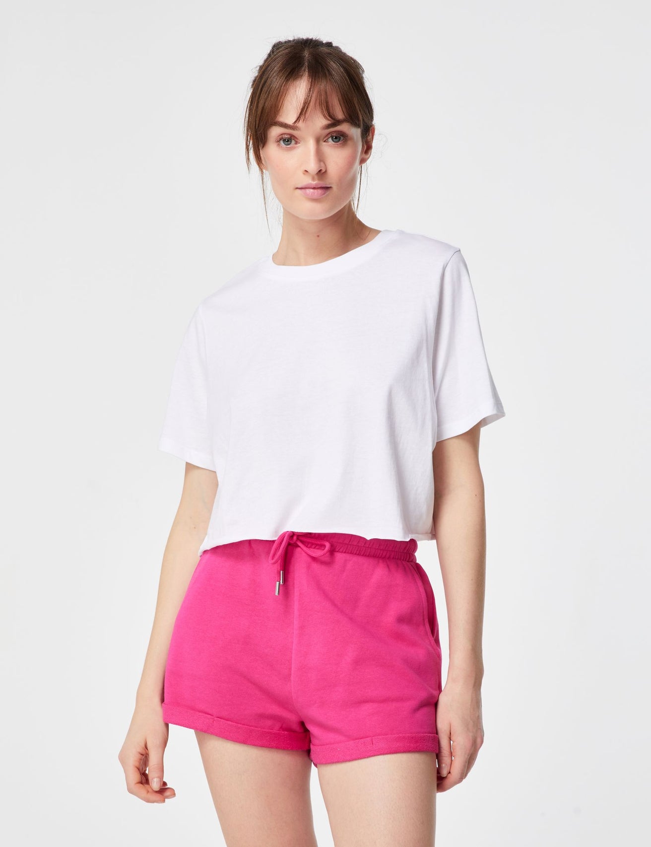 T-shirt court oversize blanc - Image 1