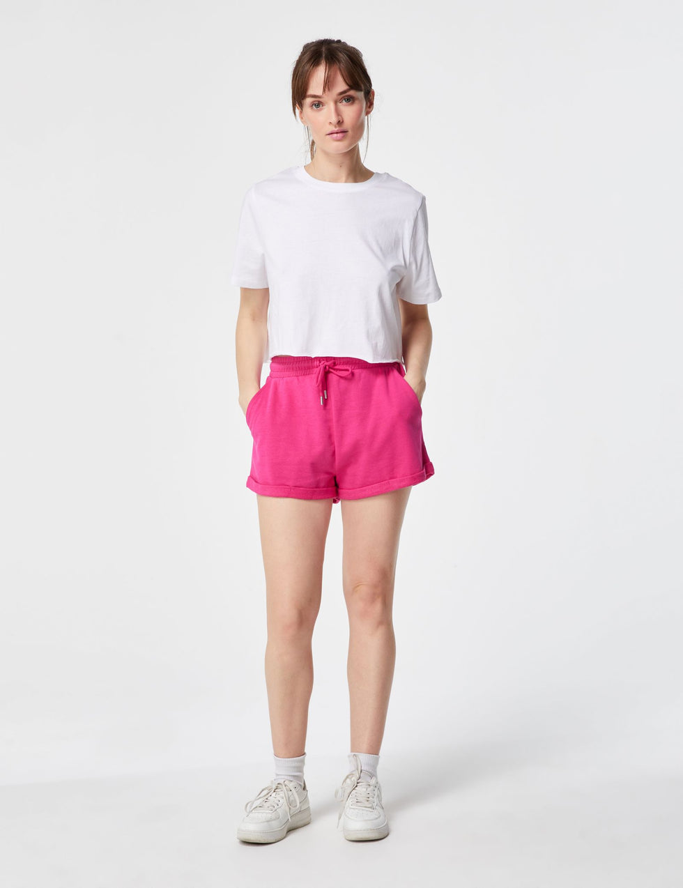 T-shirt court oversize blanc