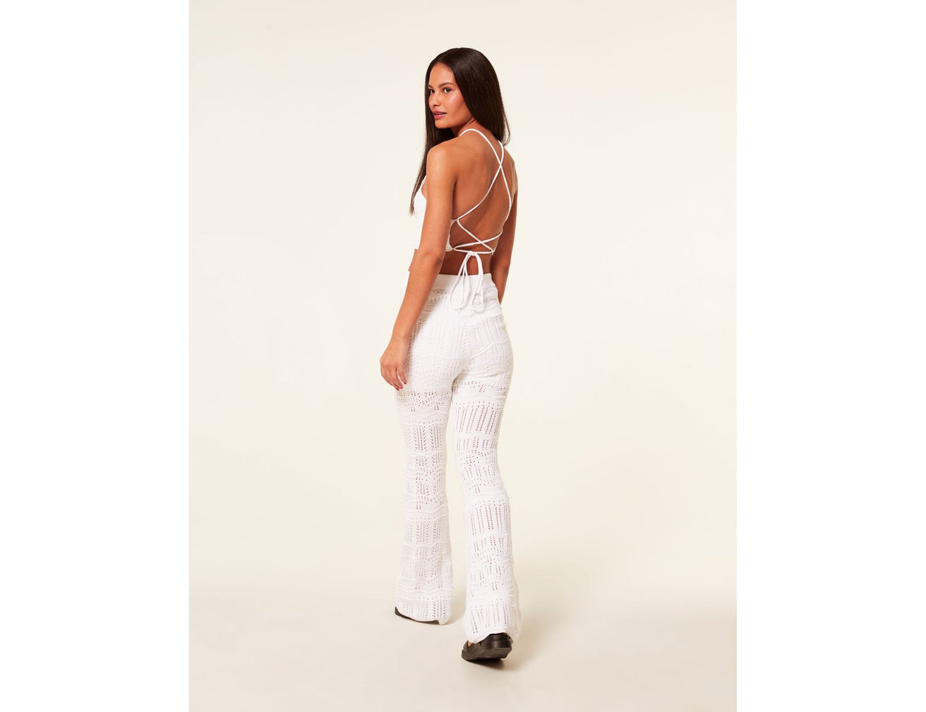 Pantalon flare crochet - Image 4