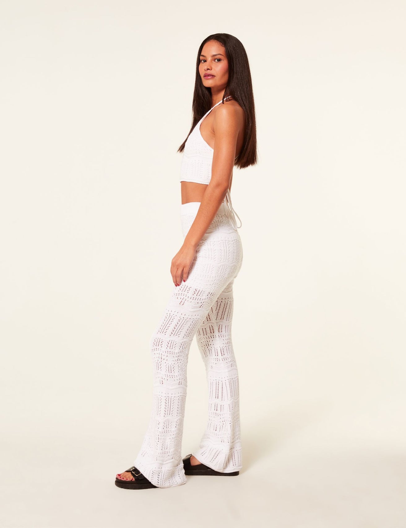 Pantalon flare crochet - Image 3