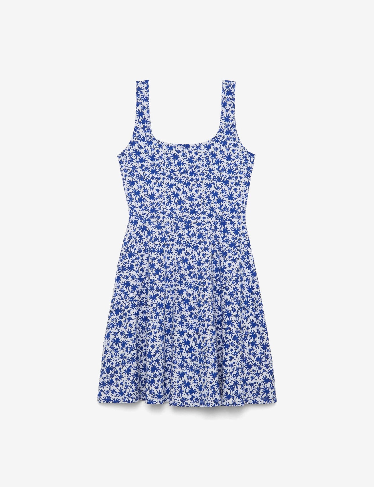 Robe fleurie blanche et bleue - Image 6