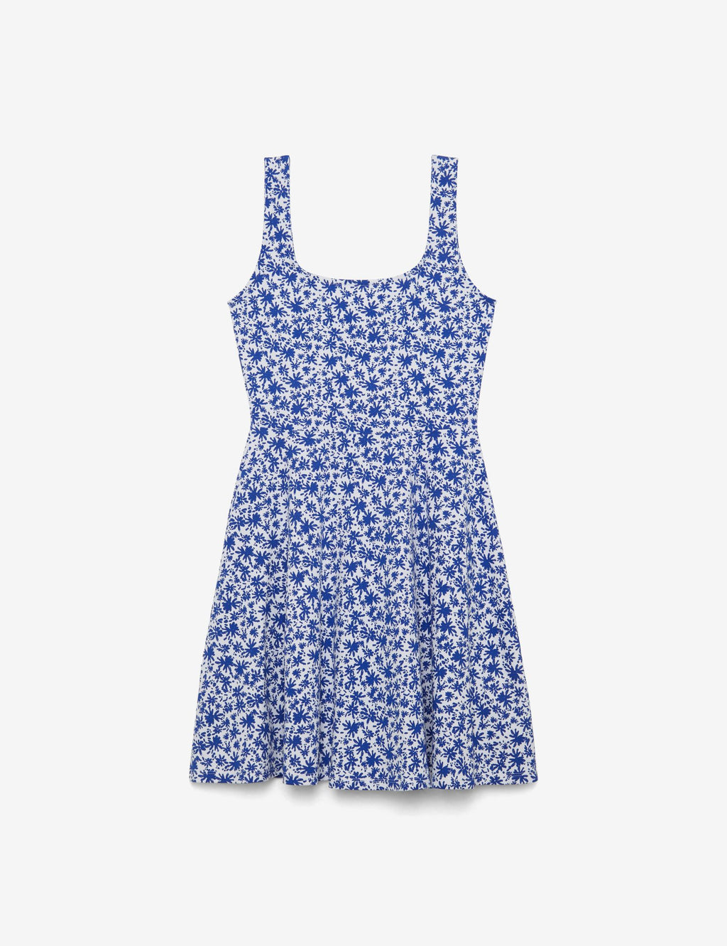 Robe fleurie blanche et bleue