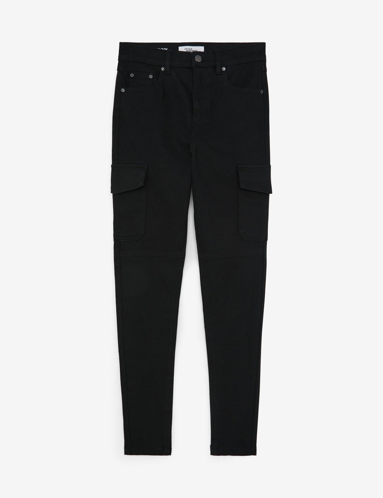 Jean skinny taille haute noir - Image 1