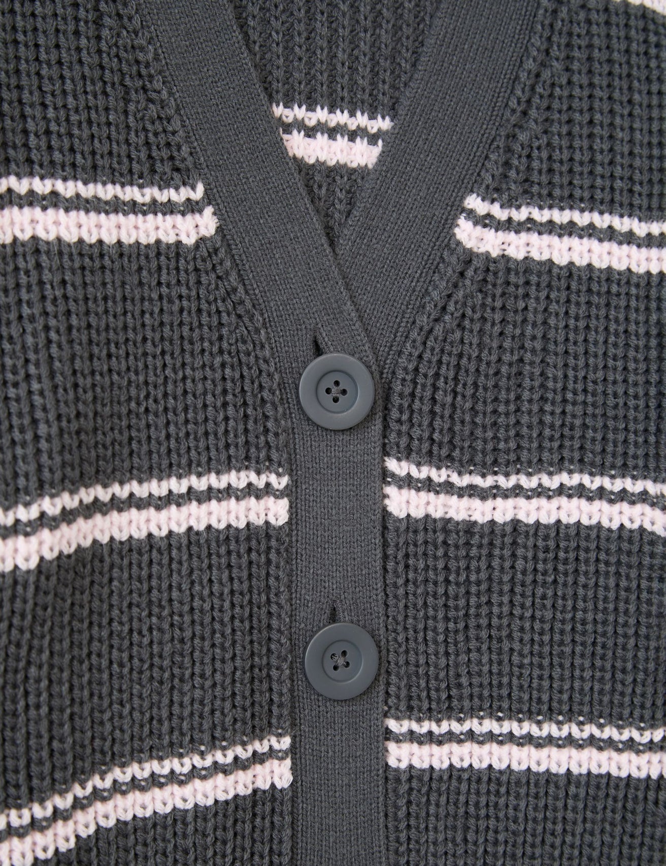 Cardigan gris foncé et rose - Image 2