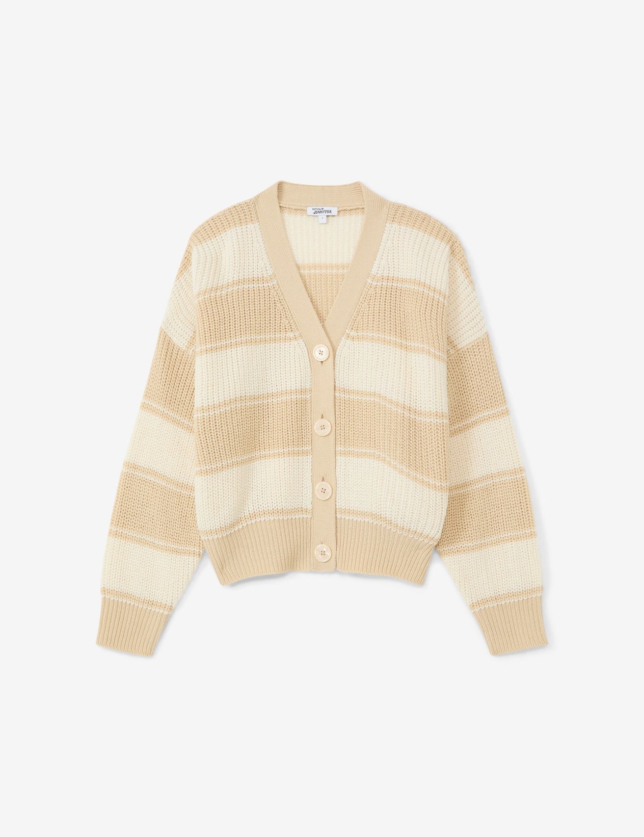 Cardigan beige clair - Image 1