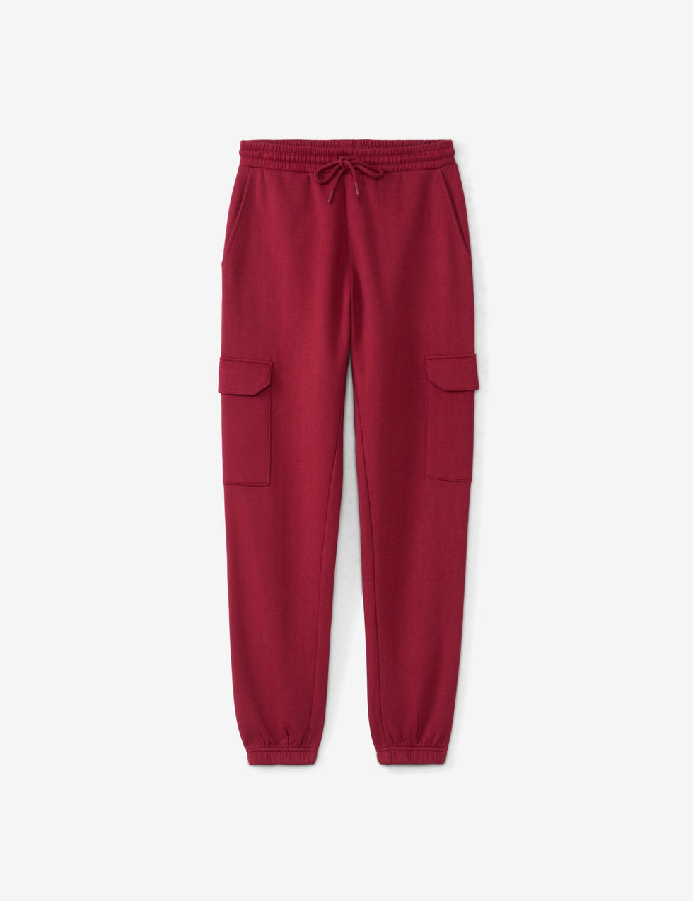 Jogging cargo rouge foncé