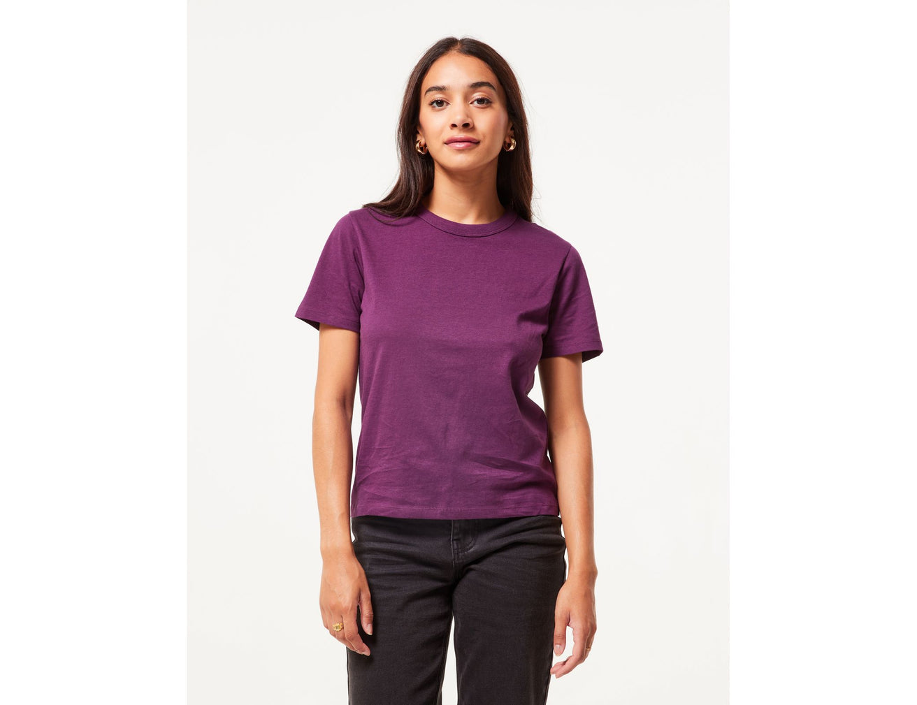 T-shirt basic prune - Image 1