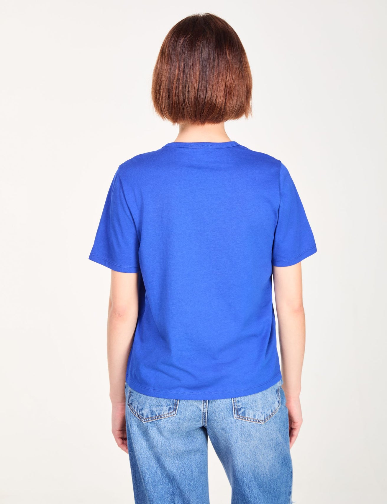 T-shirt bleu indigo basic - Image 2