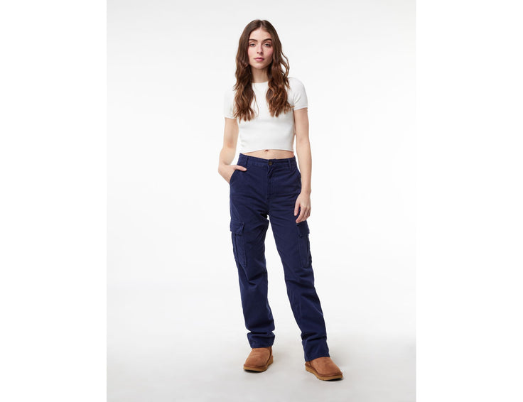 Pantalon cargo bleu marine