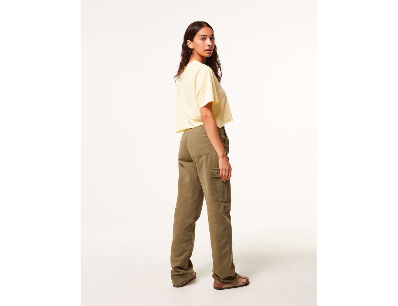 Pantalon cargo vert kaki - Image 2