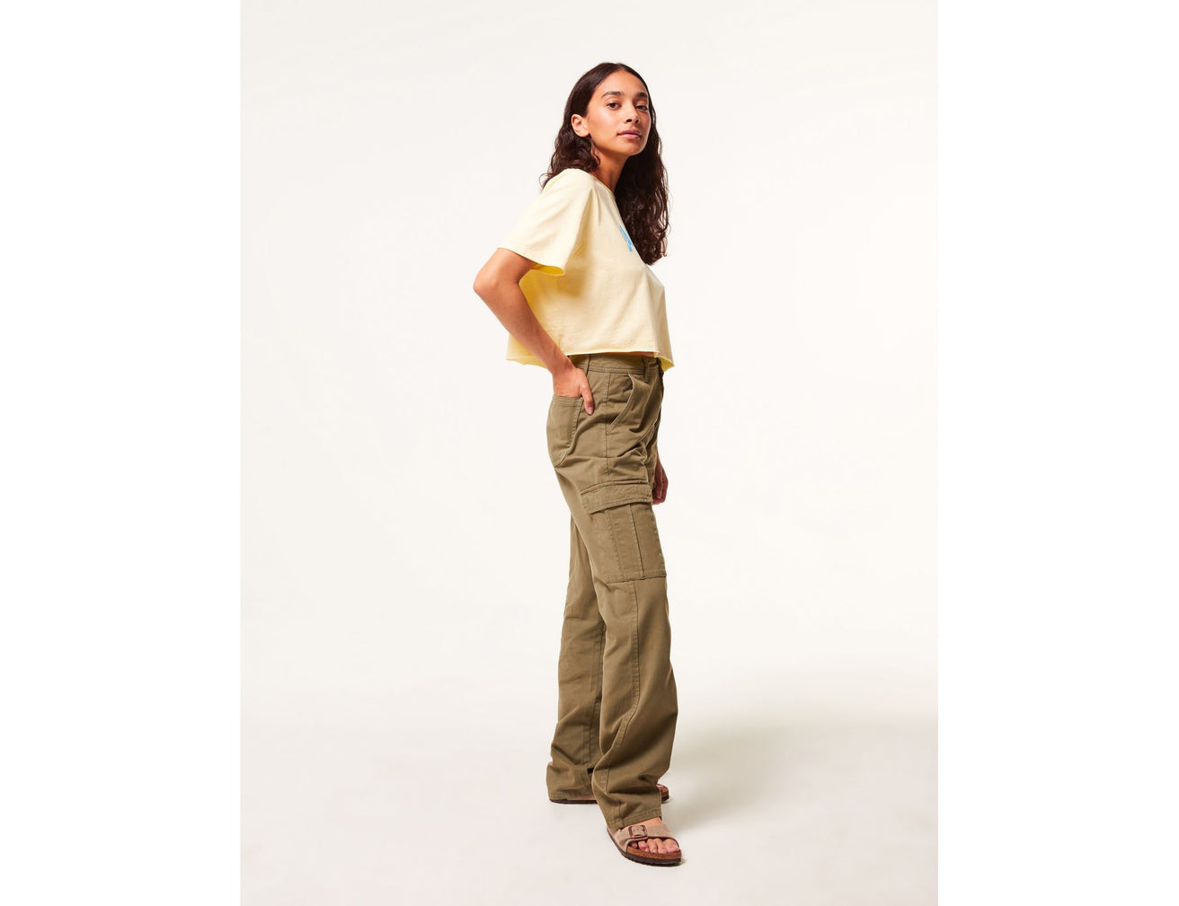 Pantalon cargo vert kaki - Image 4