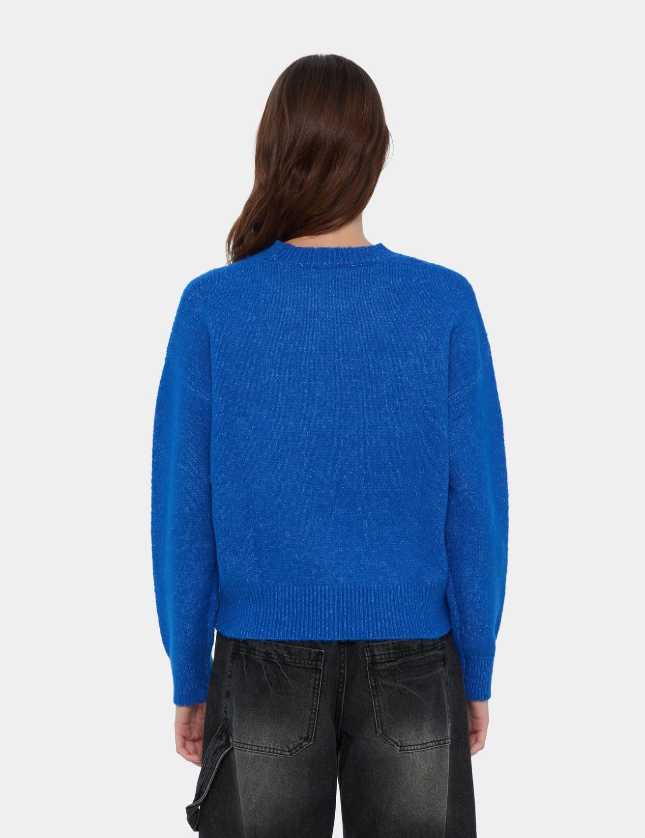 Pull en maille bleu ocean - Image 2