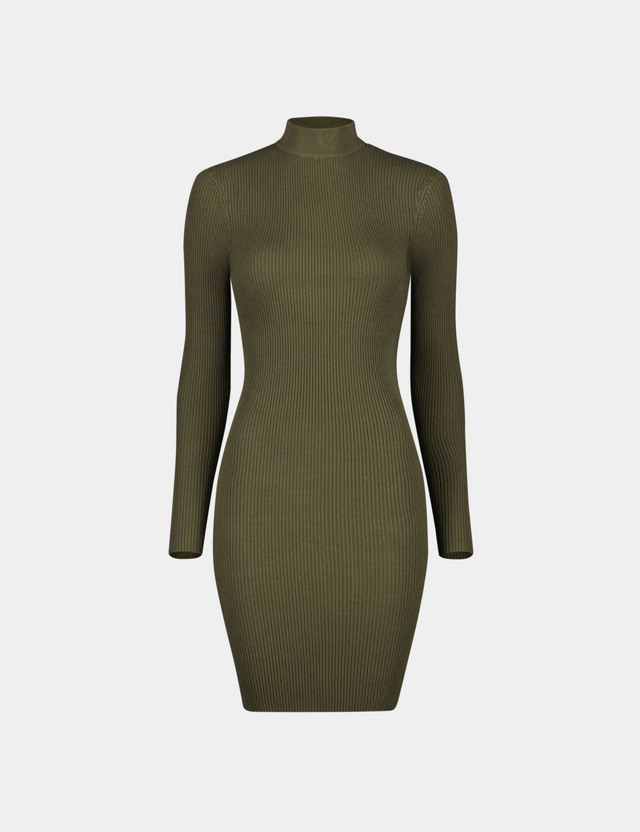 Robe en maille verte olive - Image 3