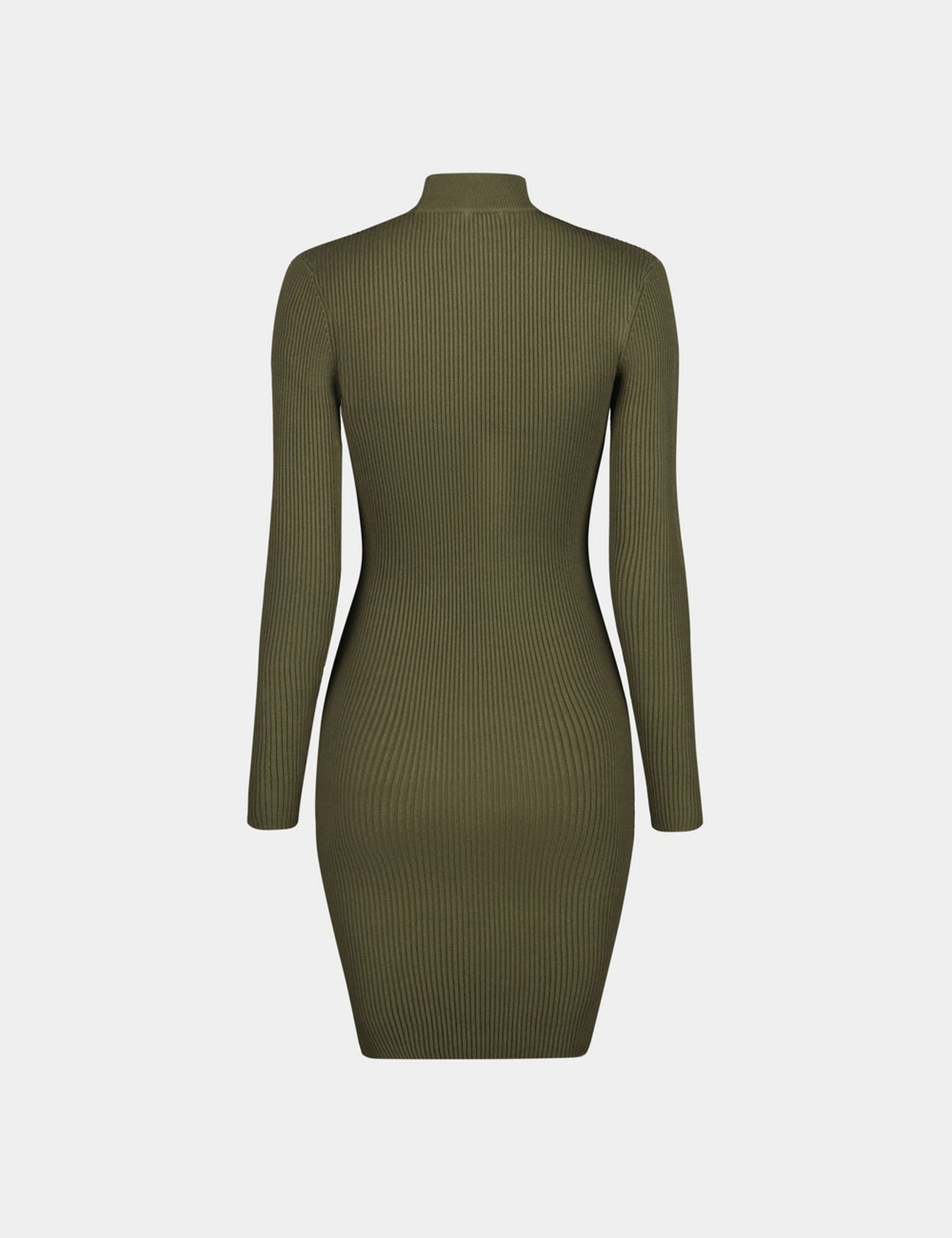 Robe en maille verte olive - Image 4