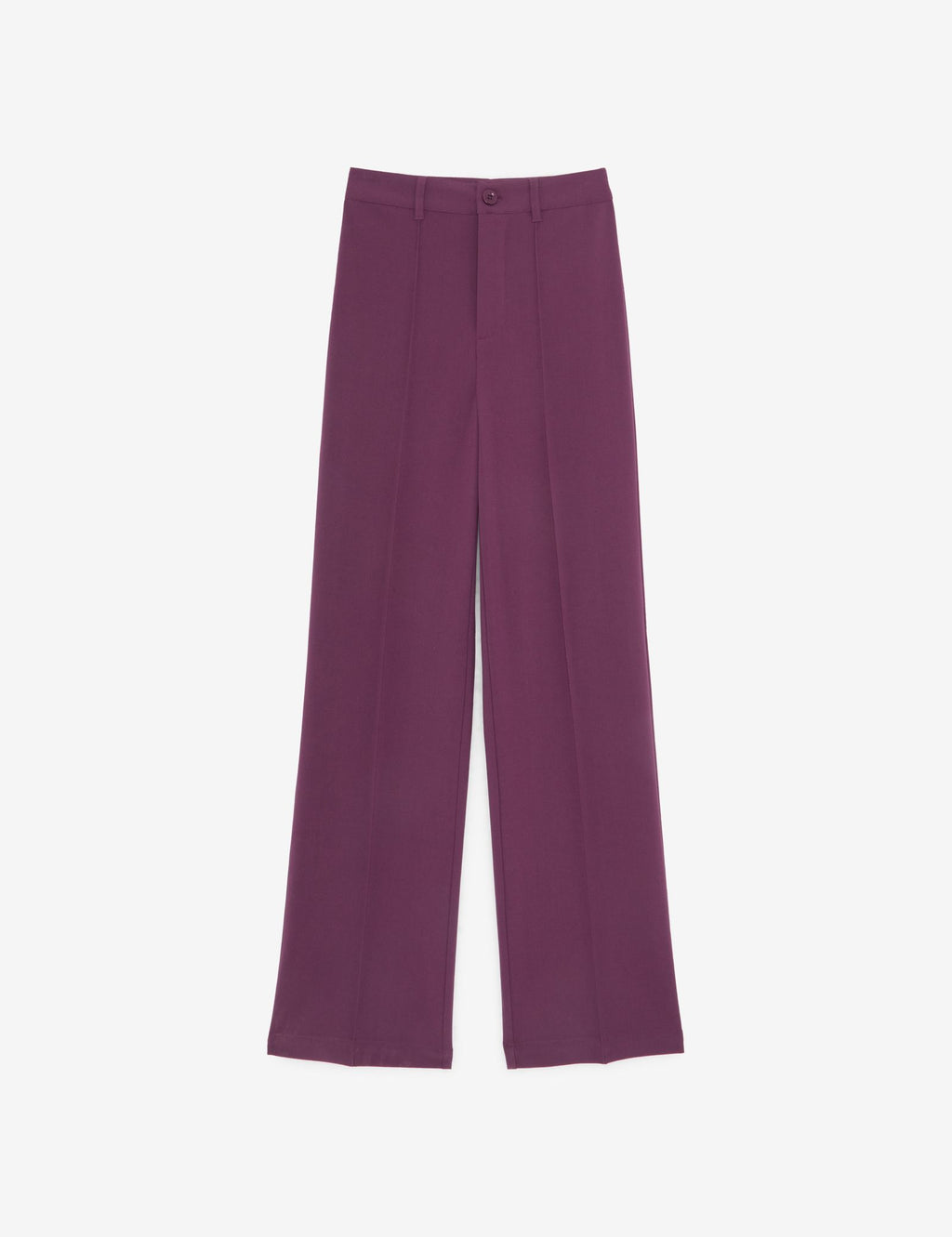 Pantalon tailleur prune