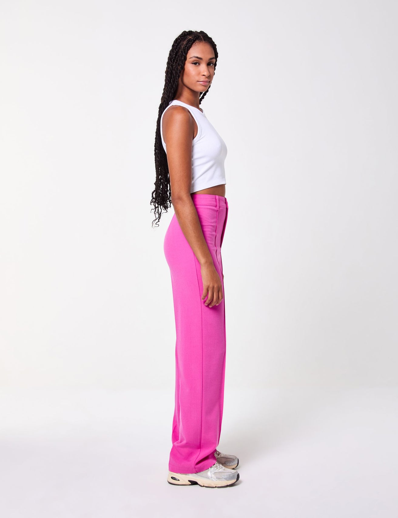 Pantalon palazzo rose vif - Image 3