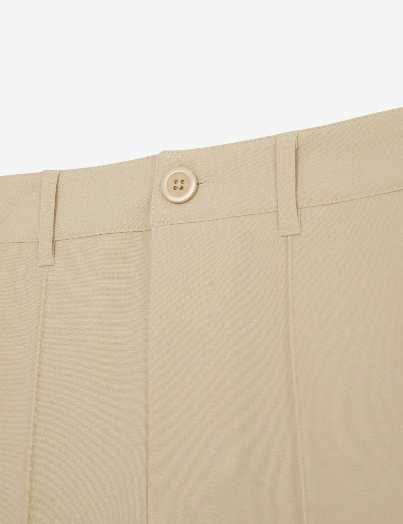 Pantalon palazzo beige foncé - Image 2