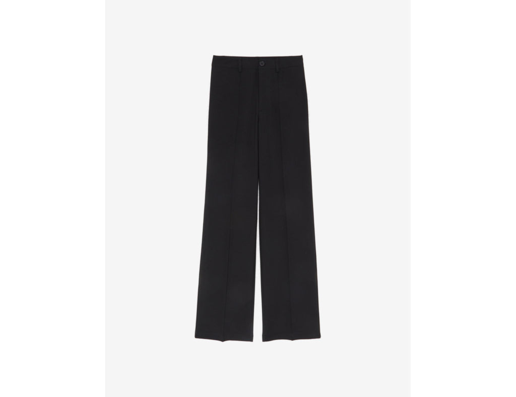 Pantalon tailleur avec plis noir