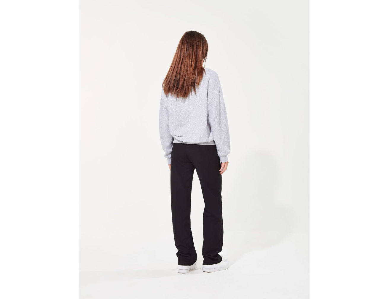 Pantalon tailleur avec plis noir - Image 1