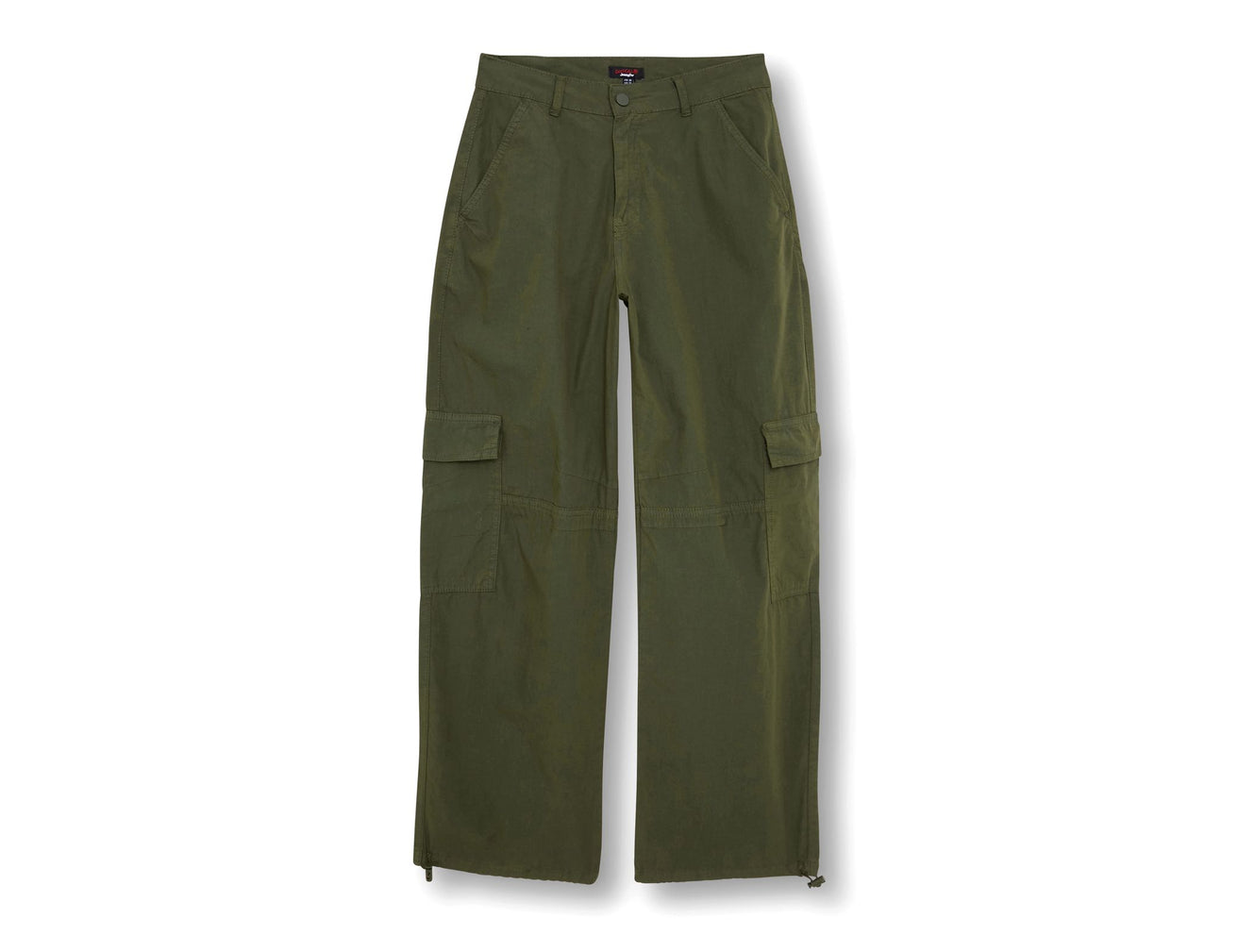 Pantalon parachute avec poches kaki - Image 1