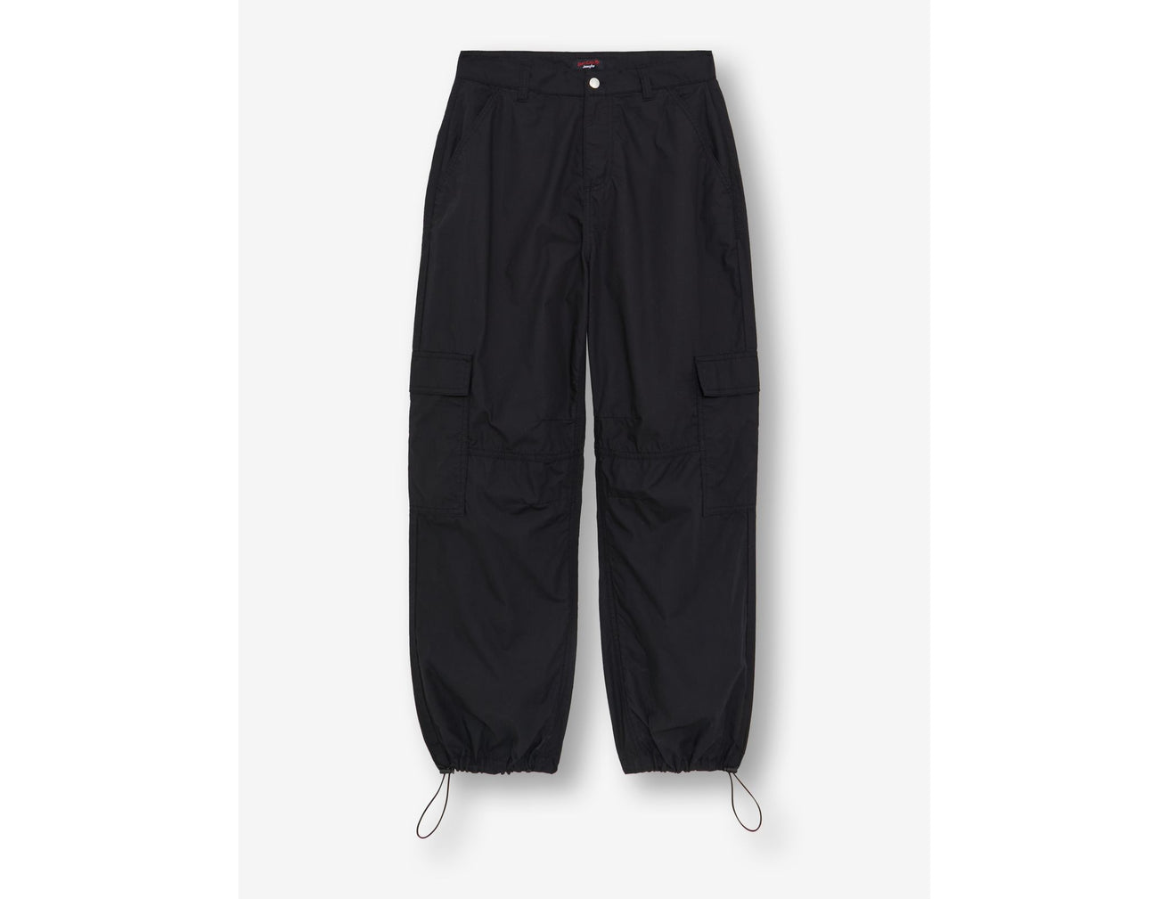 Pantalon parachute avec poches noir - Image 6