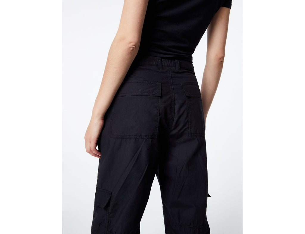 Pantalon parachute avec poches noir