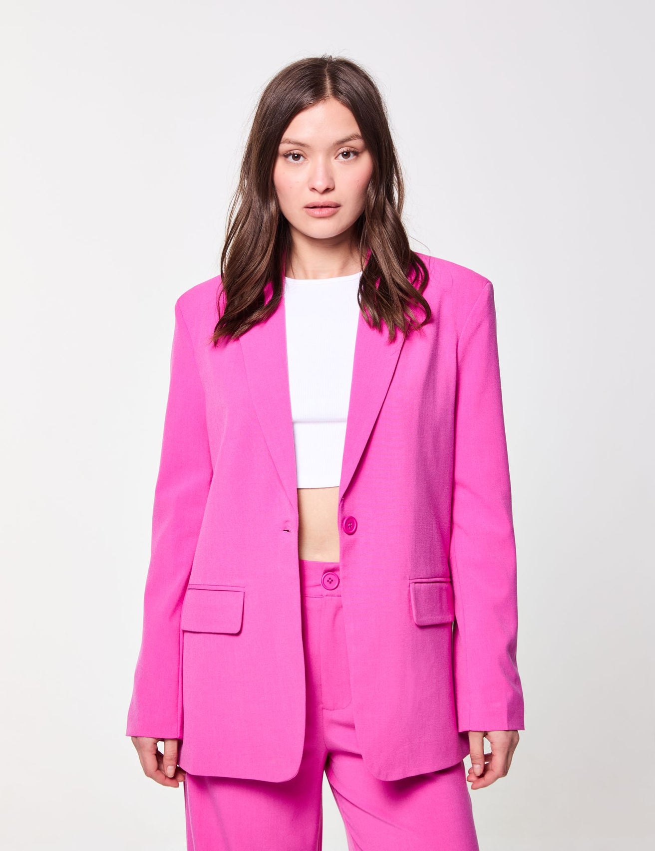 Veste blazer rose vif - Image 1