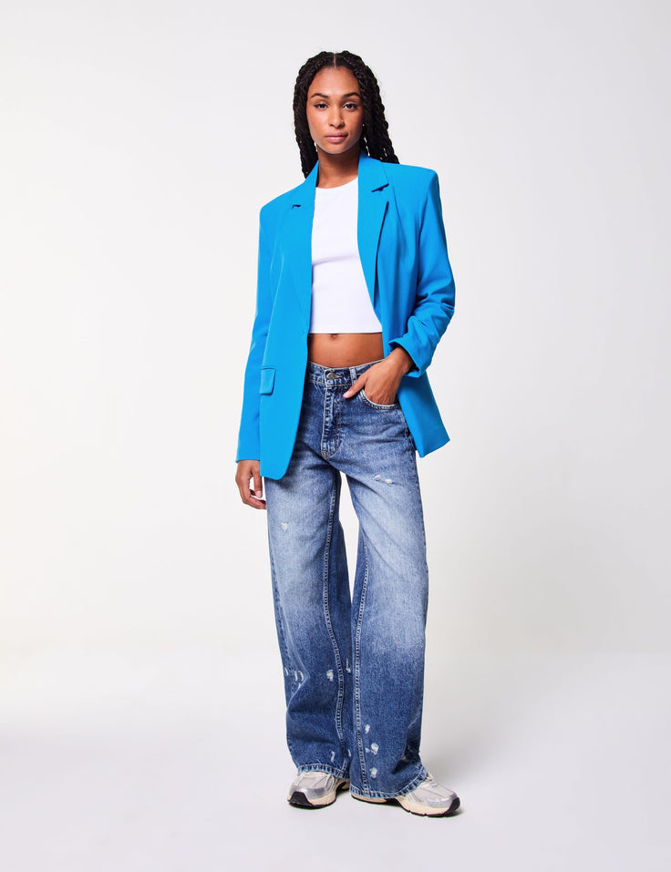 Veste blazer bleu ocean