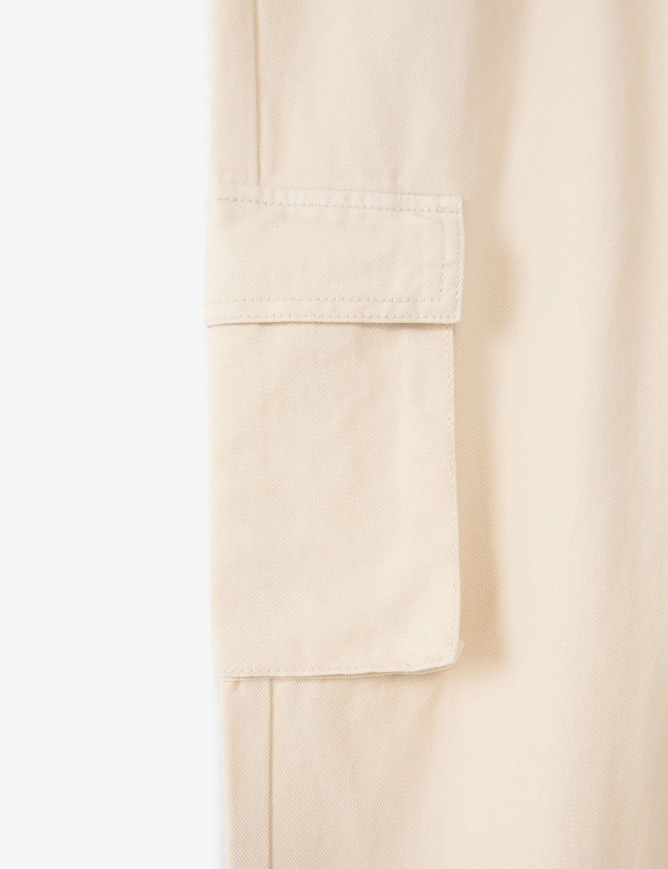 Pantalon cargo jogger crème - Image 3