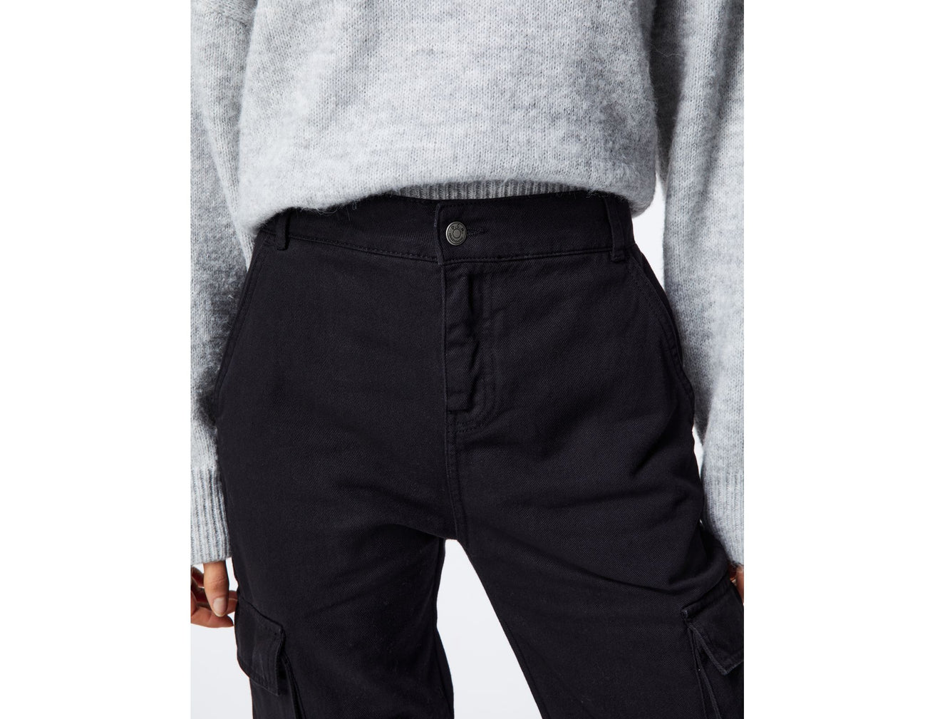 Pantalon cargo jogger noir - Image 4