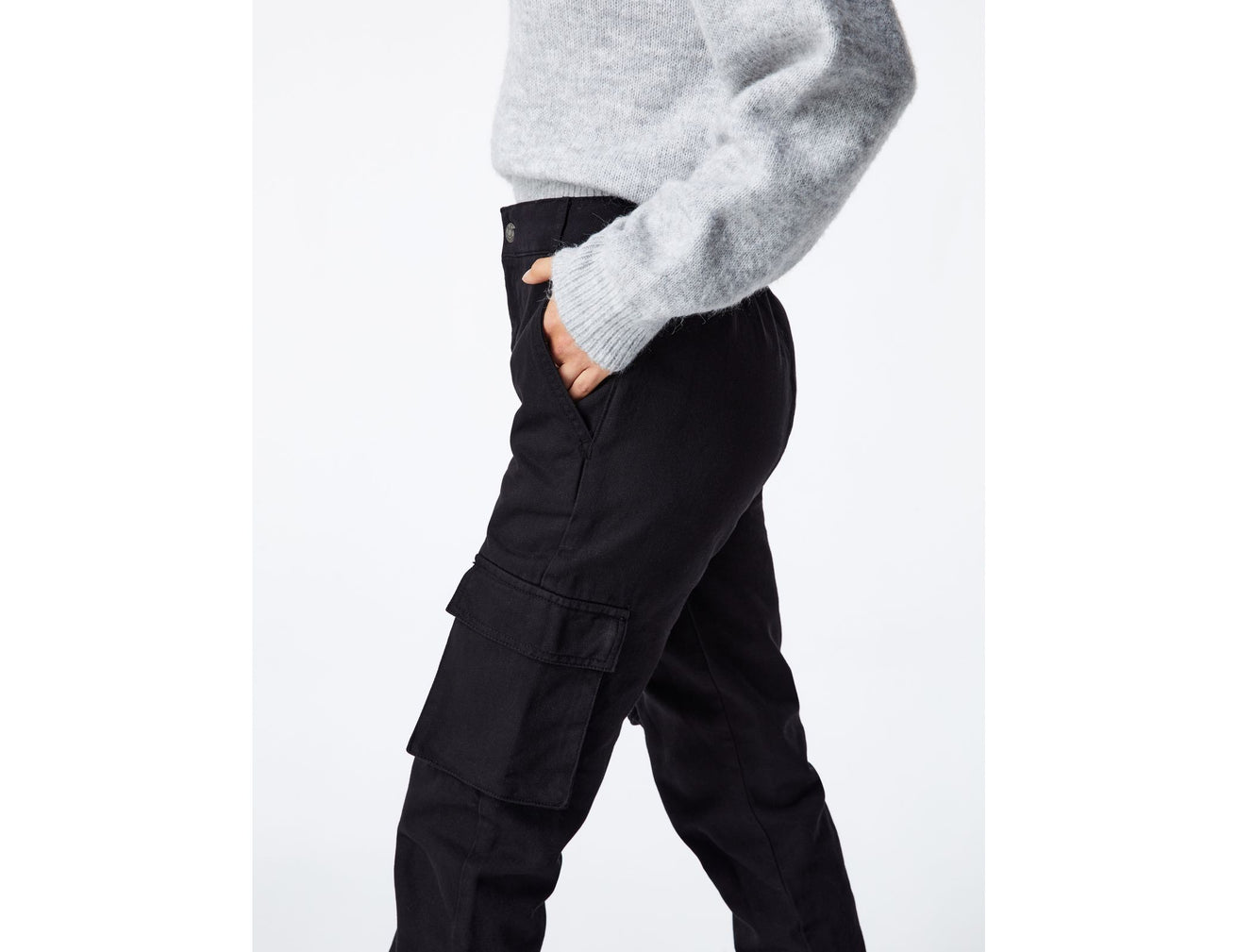 Pantalon cargo jogger noir - Image 5