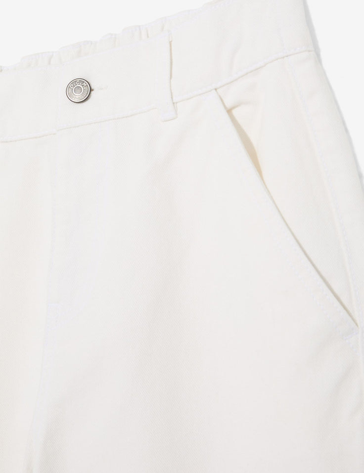 Pantalon cargo jogger blanc