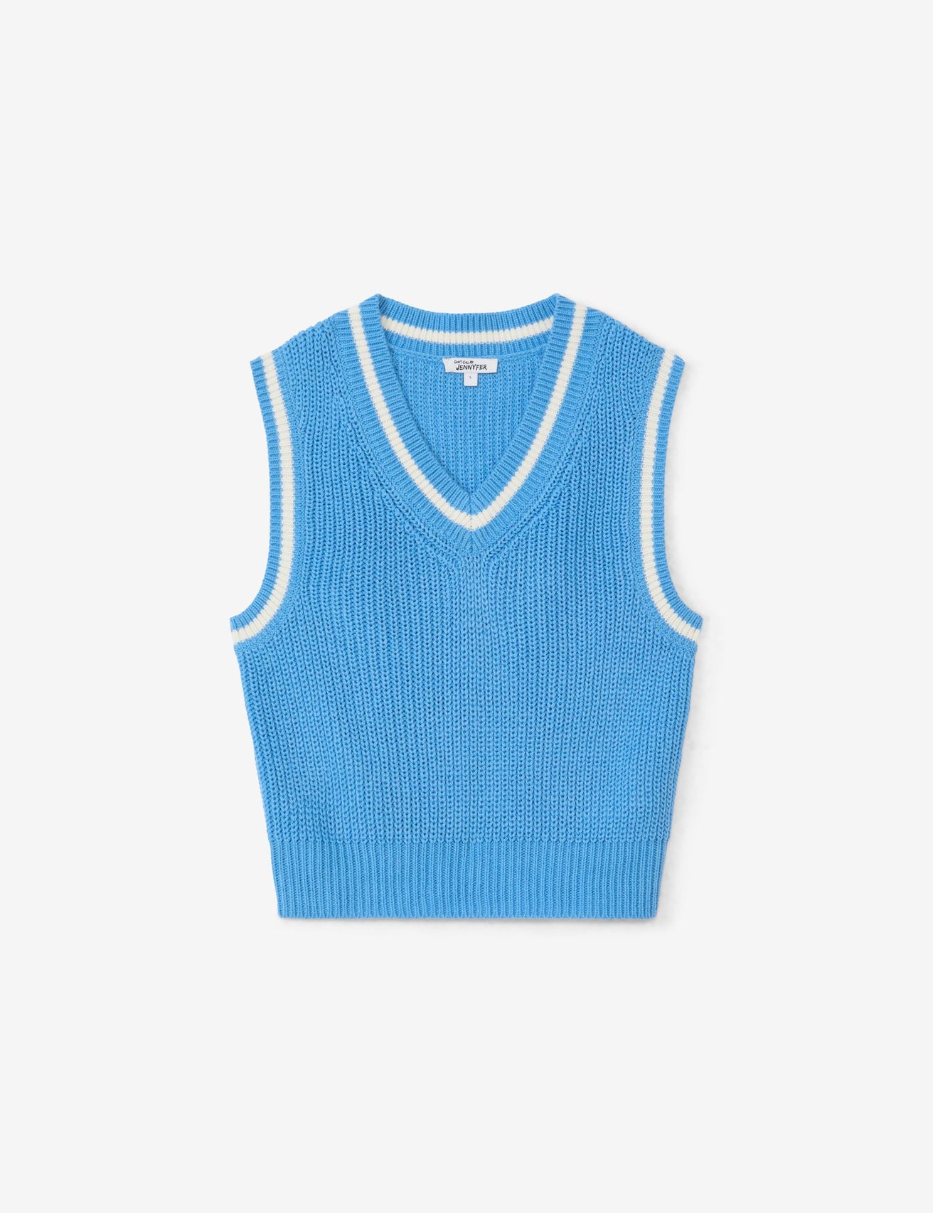 Pull sans manches bleu azur - Image 1