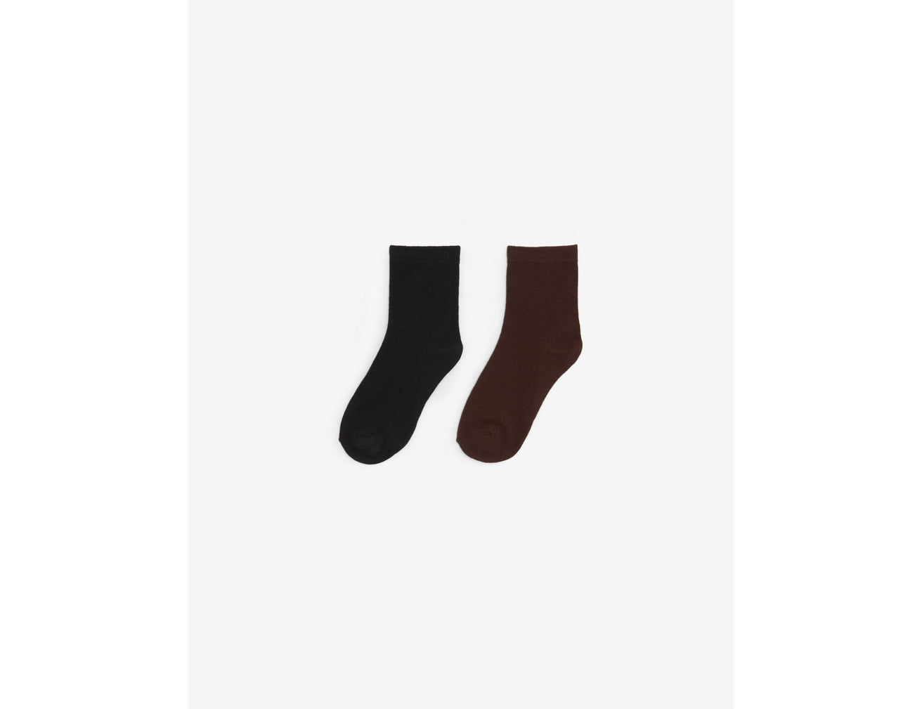 Chaussettes hautes blanc, marron, noir - Image 1