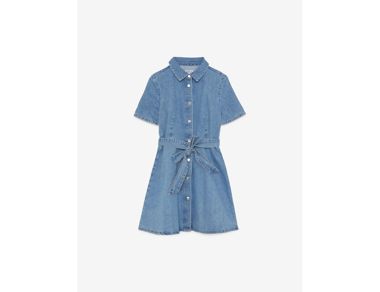 Robe courte en jean bleu - Image 6