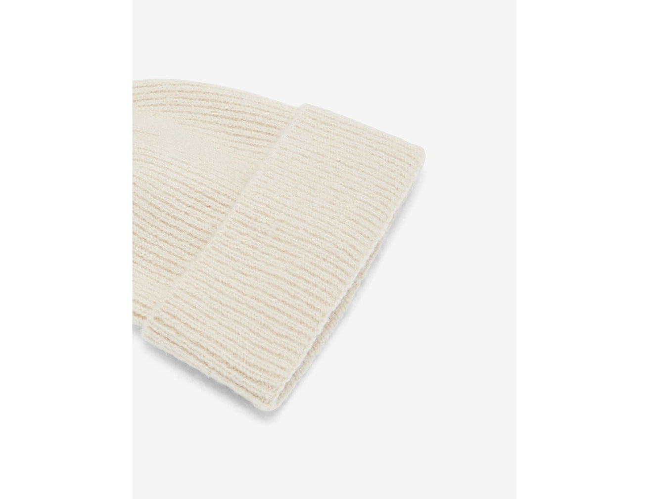 Bonnet en maille beige - Image 2